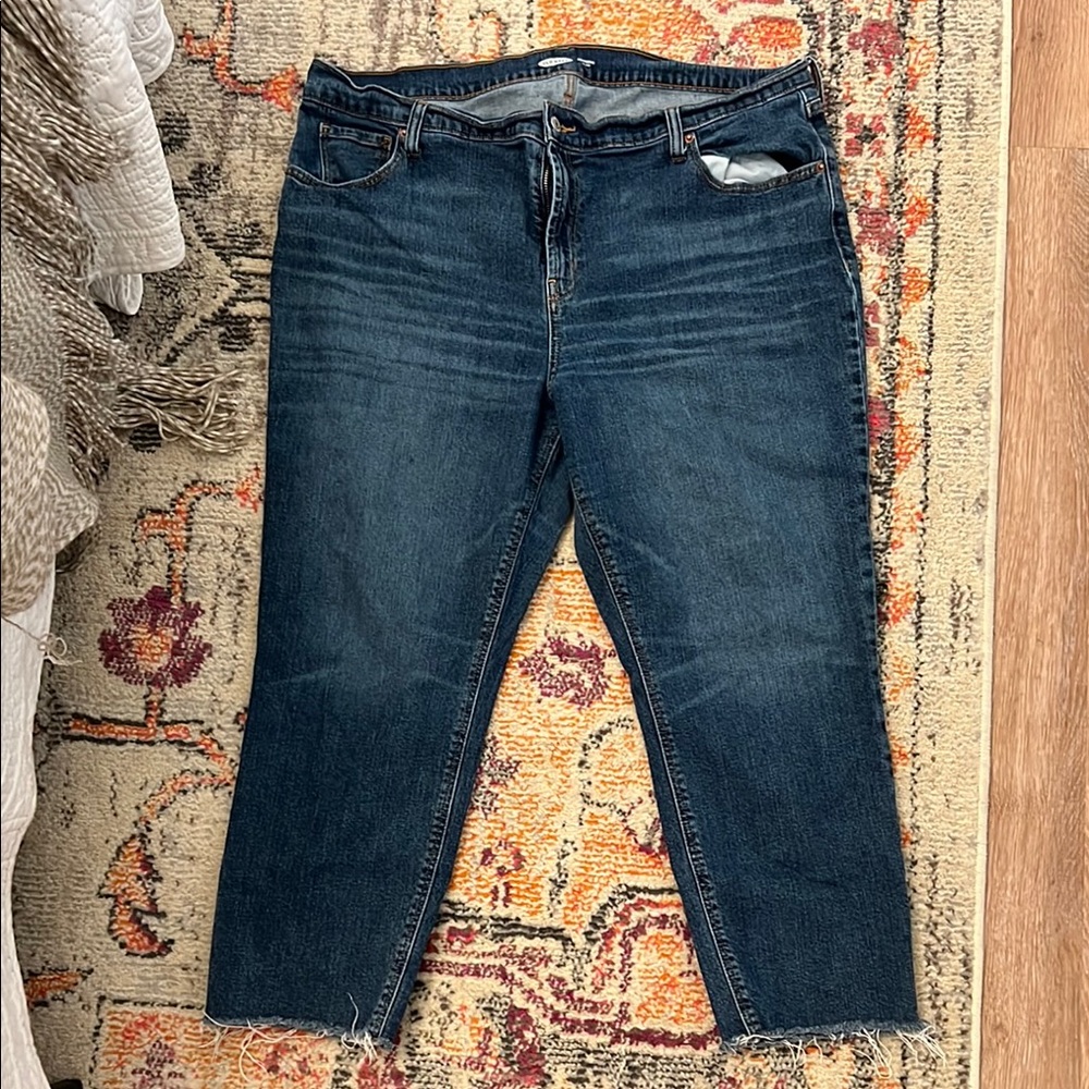 Old Navy Blue Ankle Cropped Jeans